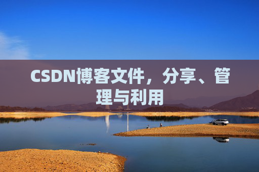 CSDN博客文件，分享、管理与利用